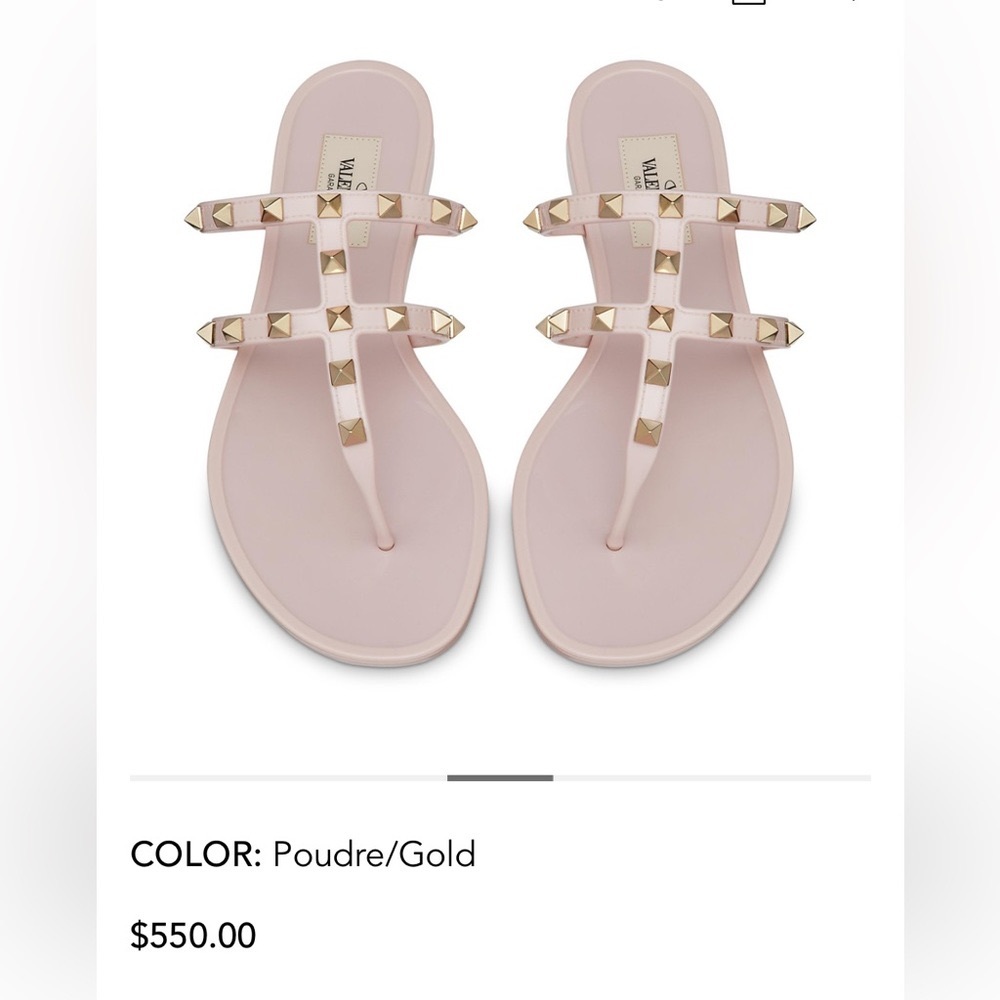 Valentino PVC thong sandals